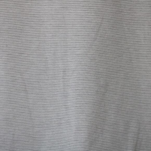 Women's Med Under Armour Lightweight Tank Grey White Pinstripes Open Back - Picture 6 of 7